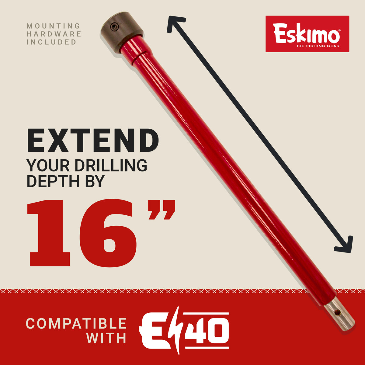 Steel Electric Auger Extensions