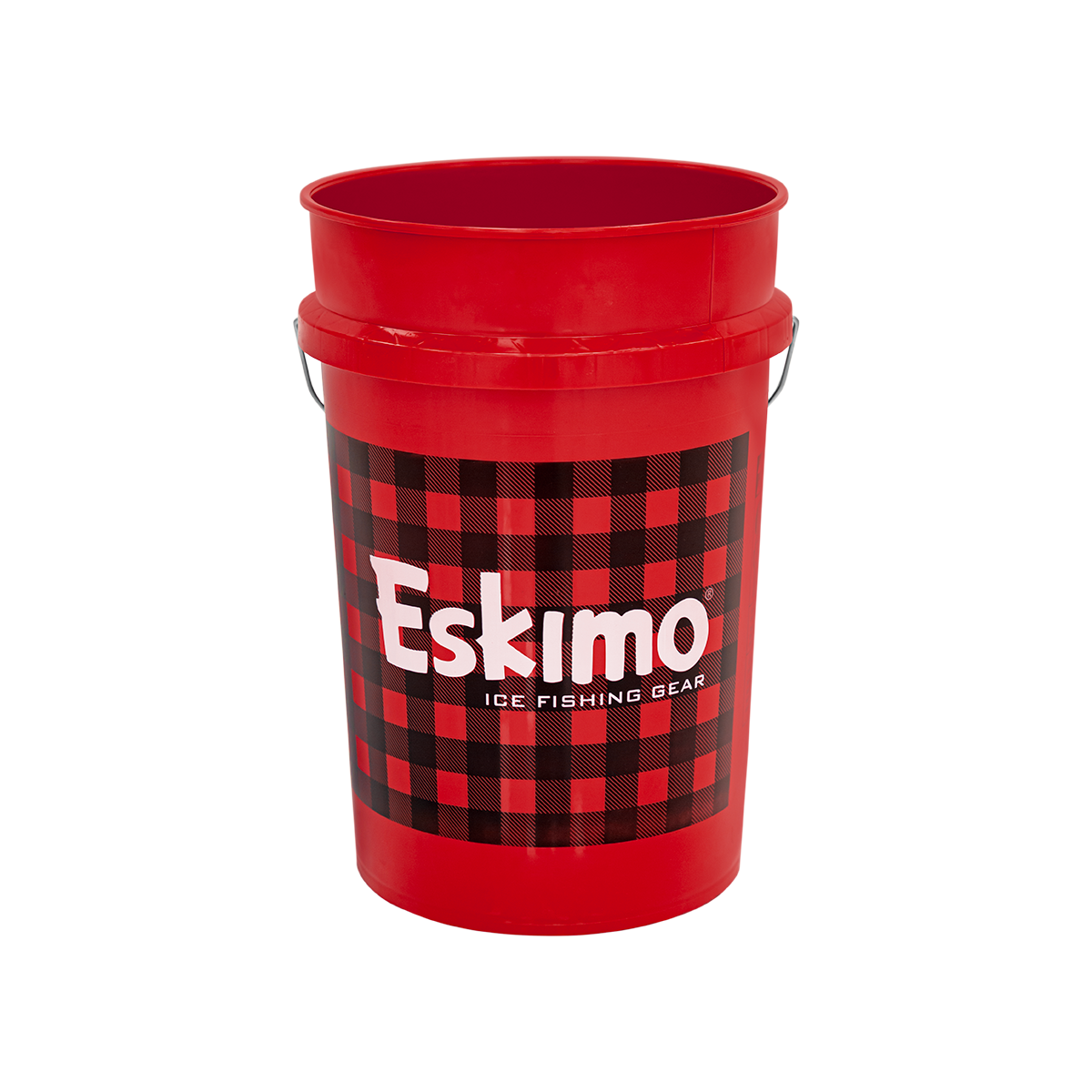 Eskimo 6 Gallon Bucket - Buffalo Plaid, Fishing Bucket