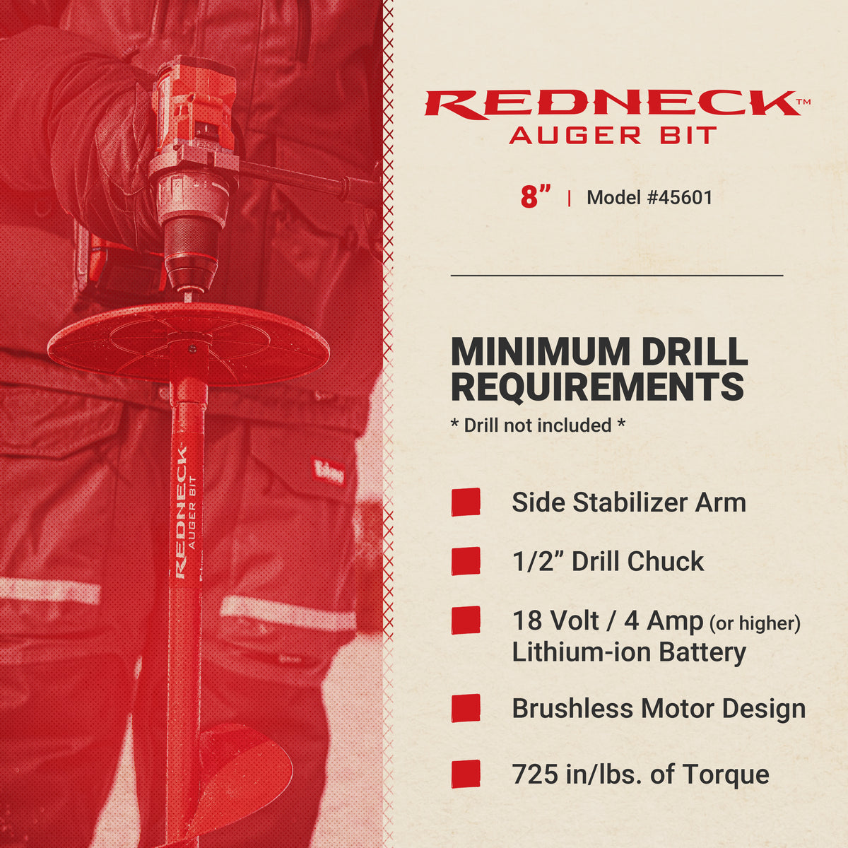 8" Redneck Bit