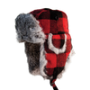Plaid Alaskan Fur Hat