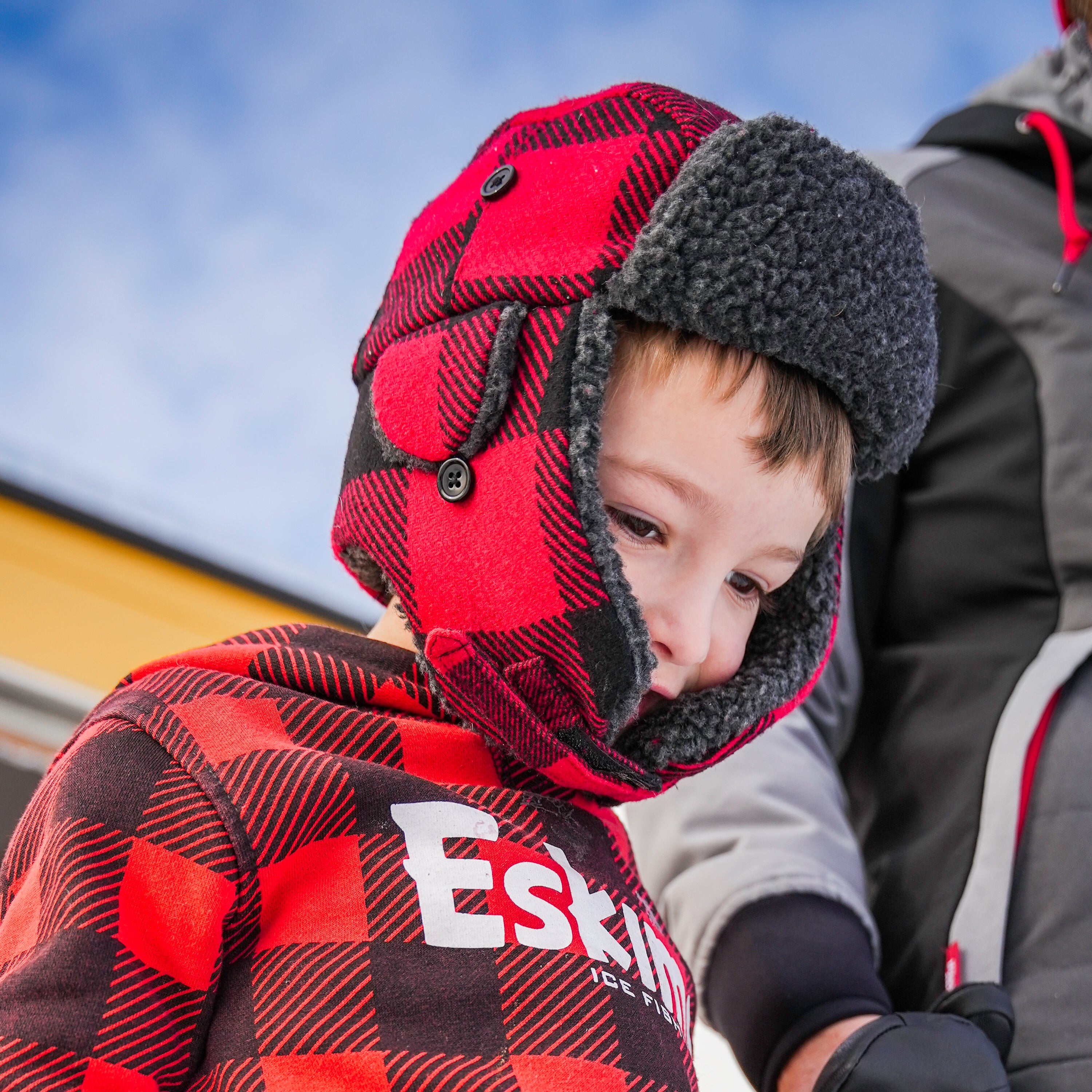 Youth Plaid Alaskan Sherpa Hat