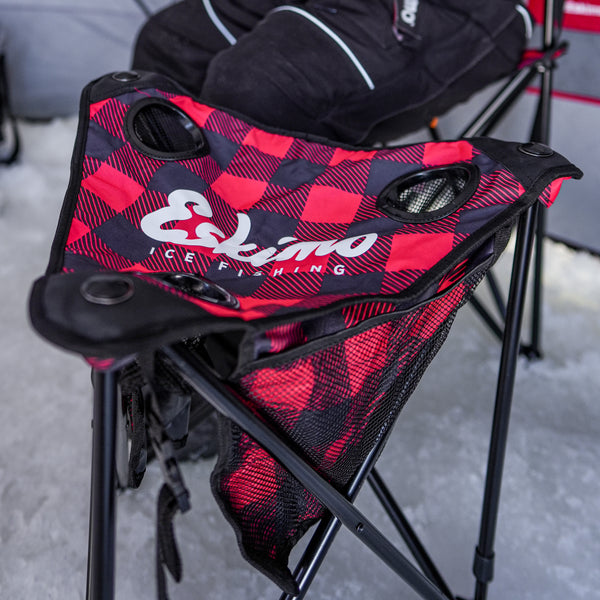 Eskimo Plaid Folding Chair Eskimo Plaid Leg XL Folding Ice Chair