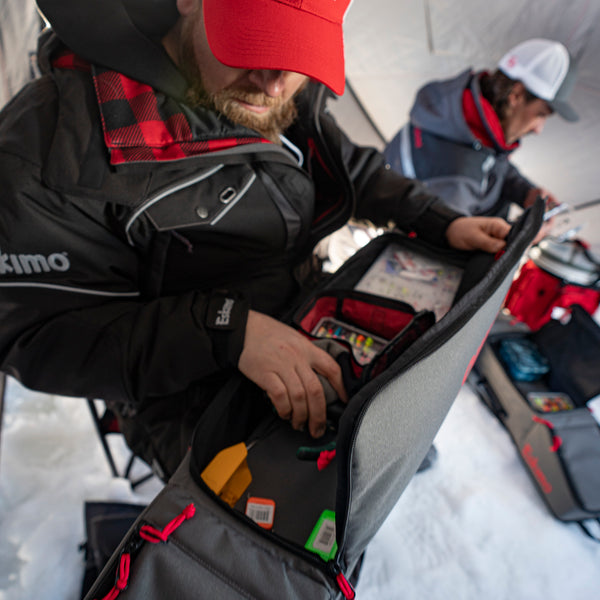 Eskimo 32 Ice Fishing Rod Locker, Holds Four Rods Up to 32