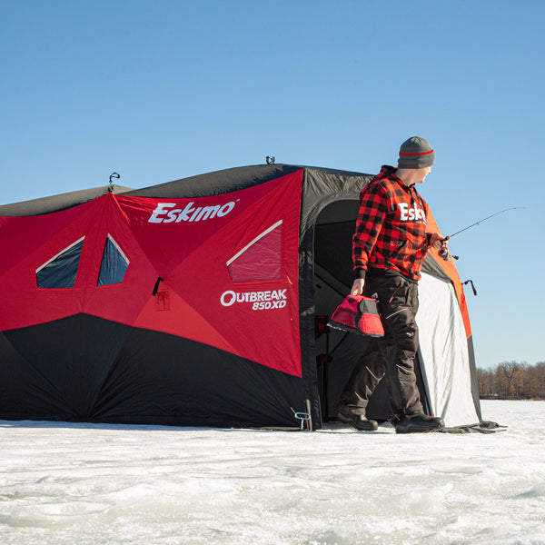 Taking Down Your Ice Fishing Tent In The Wind 