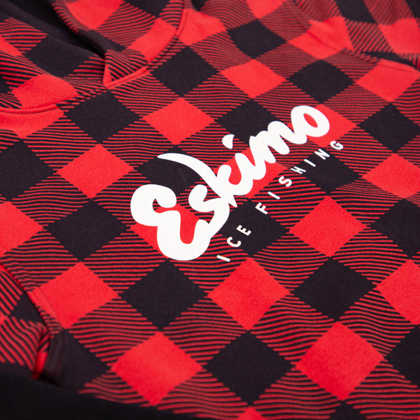 Youth Retro Buffalo Plaid Hoodie