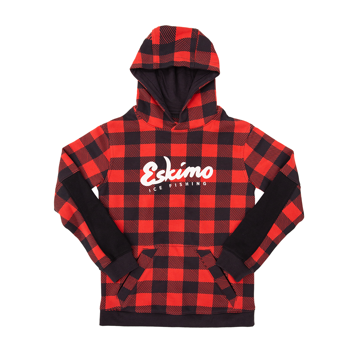 Youth Retro Buffalo Plaid Hoodie