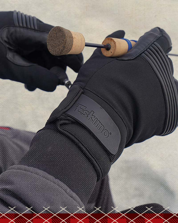 Eskimo Keeper Youth Glove, Gloves, Youth, Black/Plaid, 41635