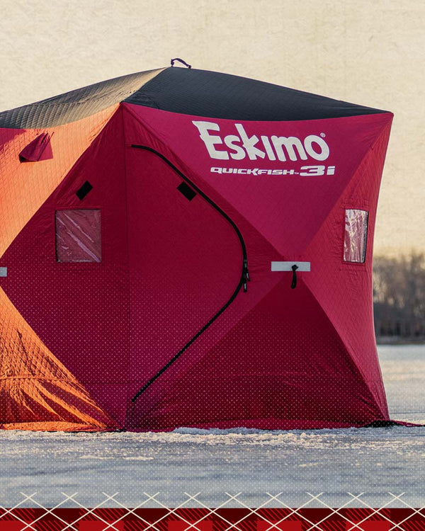 Eskimo QuickFish 3 Plaid Limited Pop-Up Ice Shelter - Discount