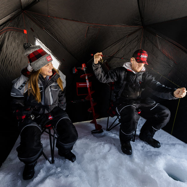 Eskimo Ice Fishing Gear - Eskimo's Fatfish 949i is an incredible portable  ice shelter. Fully insulated, plenty of room and folds up into a compact  bag.
