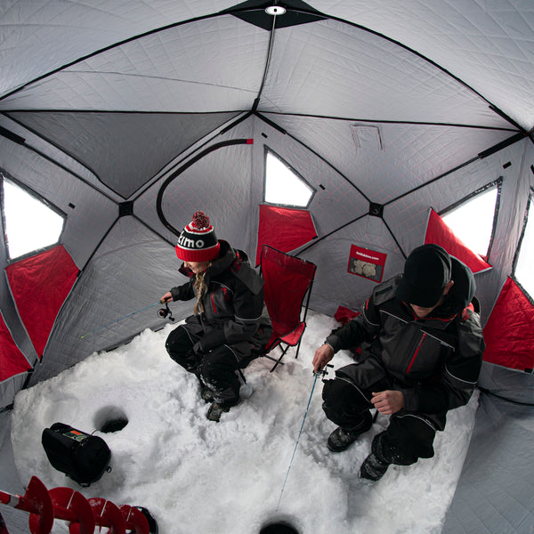  Eskimo FatFish 9416i Insulated Portable Pop-Up Ice Fishing  Shelter, 7-9 Person : Sports & Outdoors