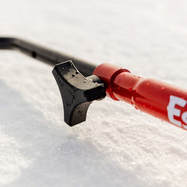 Eskimo Dual Flat Blade Ice Fishing Hand Auger with Blade Protector - Red, 1  ct - Mariano's