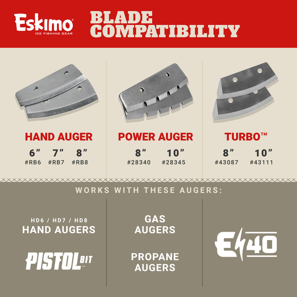 Eskimo 8 in Hand Auger Replacement Blades