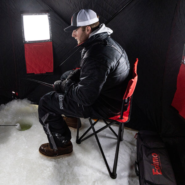 Clam ice fishing chair