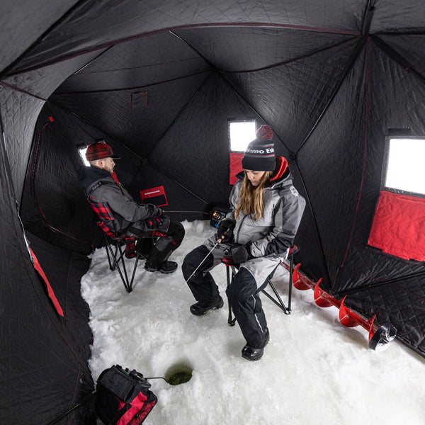 Eskimo Quickfish 6 Portable 6-Person Pop Up Ice Fishing Shelter