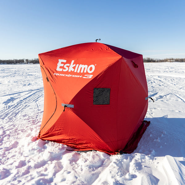 ESKIMO QUICKFISH 3 PLAID LIMITED ICE FISHING TENT - Ecotone L'Ami