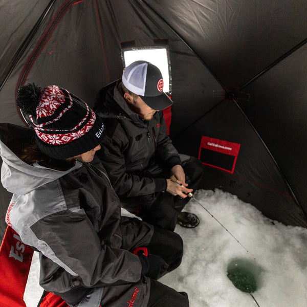 Eskimo FatFish™ 949i, Pop-up Portable Ice Shelter, Insulated, Red